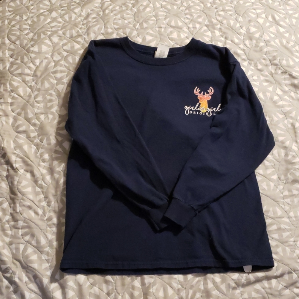 Navy blue simply southern long sleeve shirt